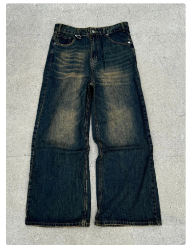 "Basement Blue" Baggy Jeans