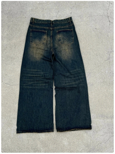 "Basement Blue" Baggy Jeans